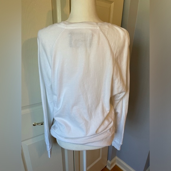 Zadig and Voltaire Upper Skull Star Studded Sweatshirt White - Picture 3 of 12